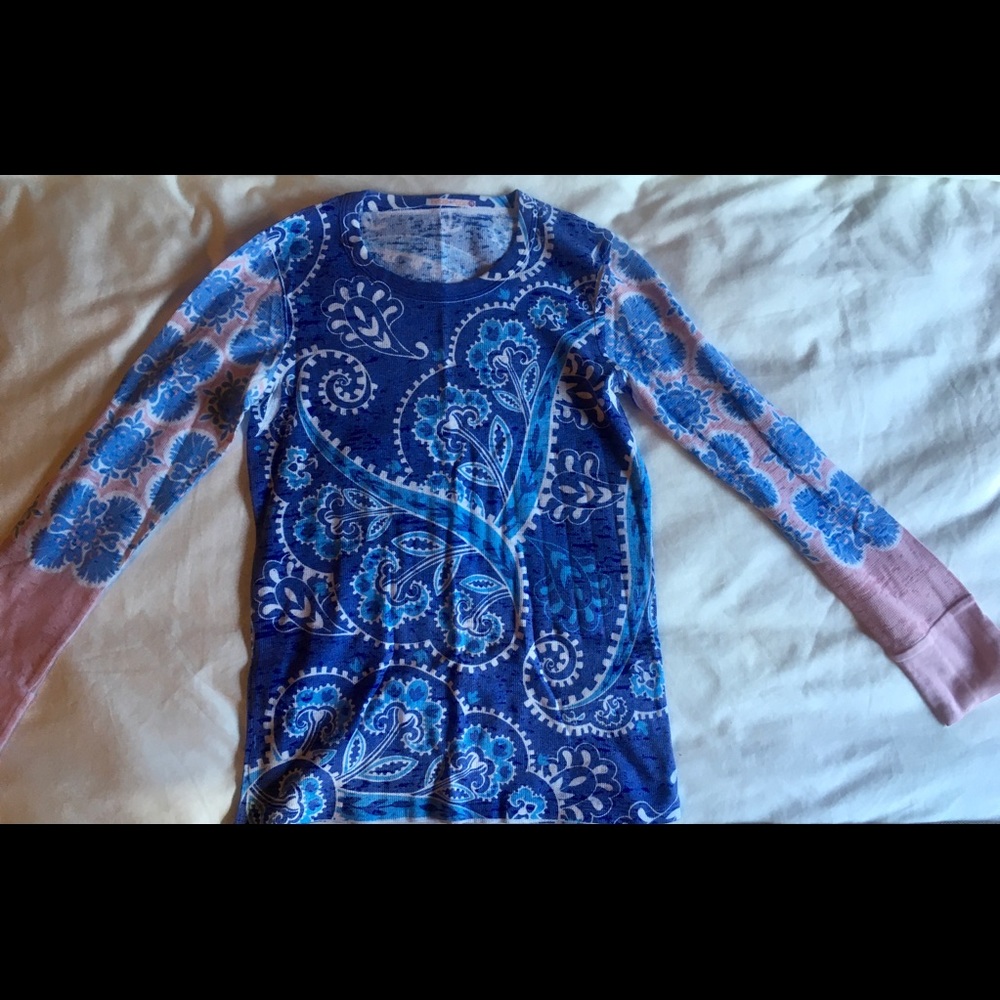 Colorful Before and Again waffle long sleeve